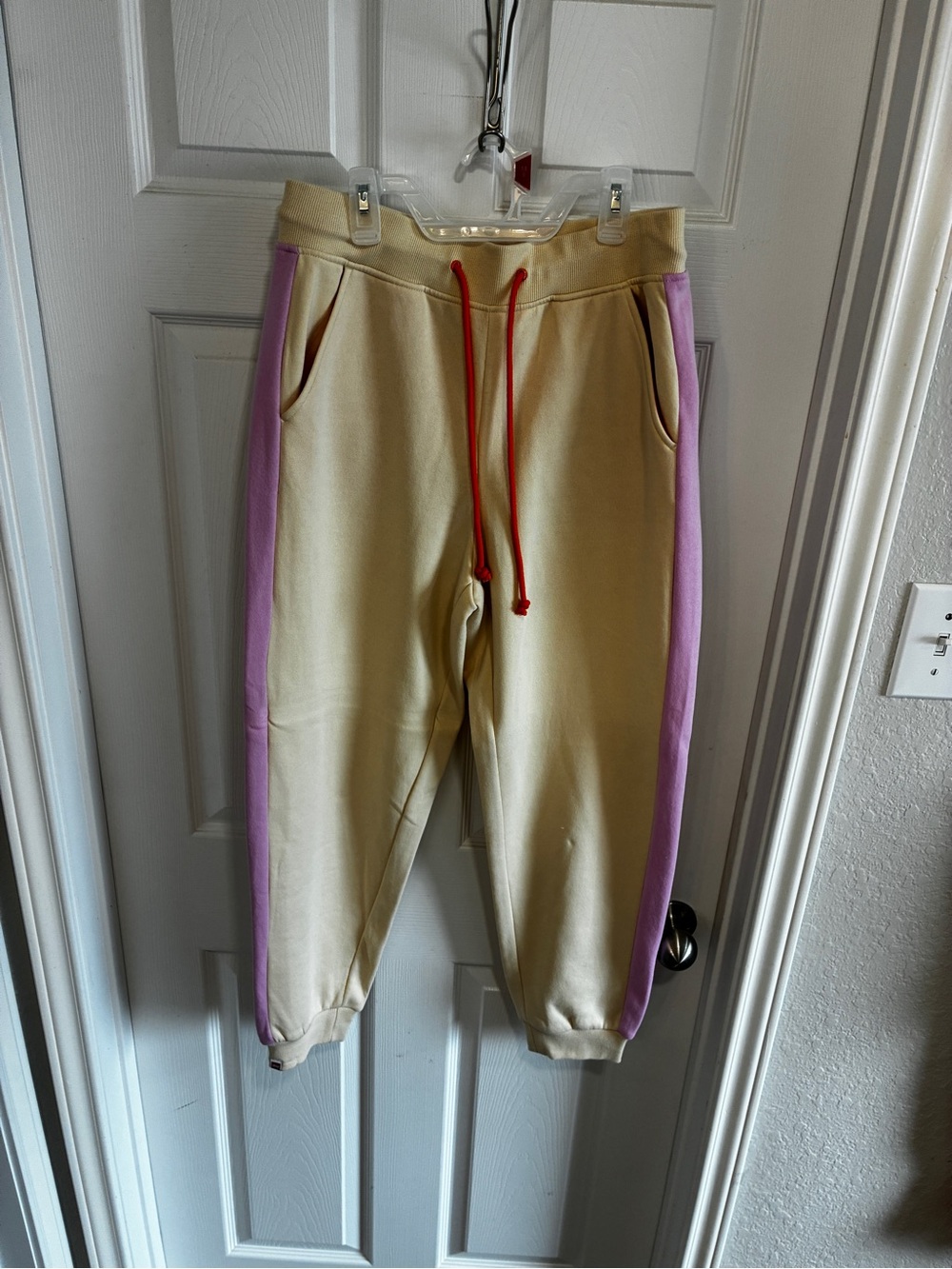 2 piece set Cream Zip-Up Jacket with pants - Picture 5 of 8